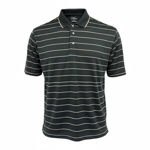 Marba Italy / Stone Canyon Embroidered Golf Polo Mens 2XL Black Red Stripe (BB10